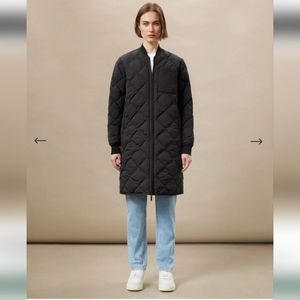 Frank & Oak Skyline Quilted Maxi Bomber